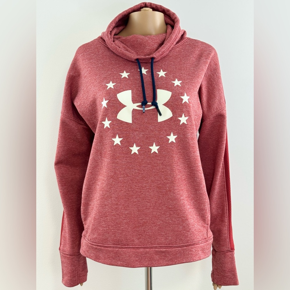 Women's Under Armour Pullover Sweater Loose, Drawstring Cowl Neck, Size Large